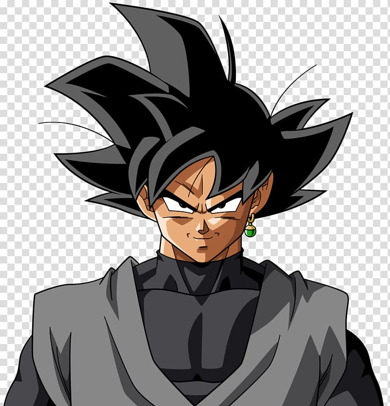 Dragonball Z Son Goku , Black Goku Face transparent background PNG clipart