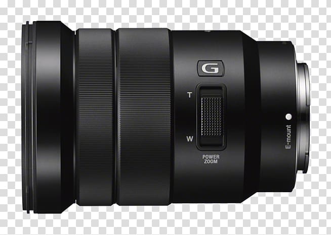 Sony E PZ 18-105mm F4 G OSS Camera lens Sony E PZ 18-105mm f/4.0 G OSS, sony transparent background PNG clipart