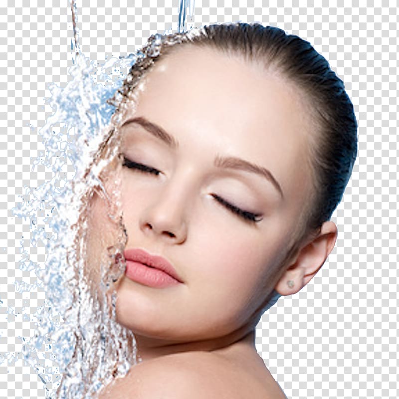 woman wearing white earring, Face Exfoliation Facial Cleanser Skin, wash transparent background PNG clipart