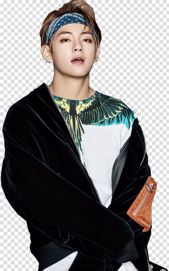 Kpop member standing while opening his mouth illustration, Kim Taehyung Hwarang: The Poet Warrior Youth BTS Wings, wings transparent background PNG clipart