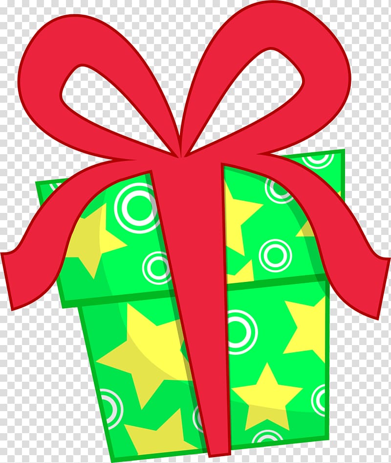 Cartoon Gift , Green cartoon gift box transparent background PNG clipart