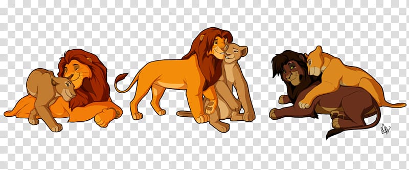 simba and nala as horses