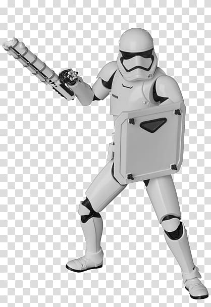 Stormtrooper First Order Kenner Star Wars action figures The Force, Riot Control transparent background PNG clipart