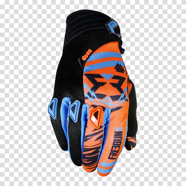 T-shirt Glove Motocross Blue Child, T-shirt transparent background PNG clipart