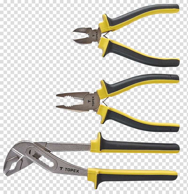 Hand tool Lineman\'s pliers Pincers, plier transparent background PNG clipart