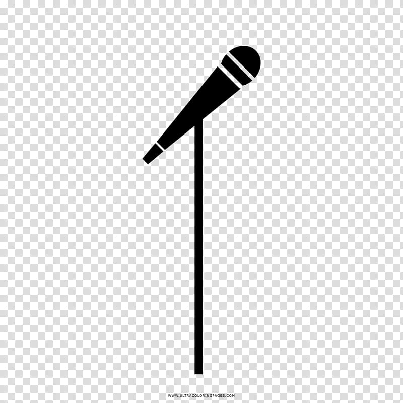 clipart microphone stand