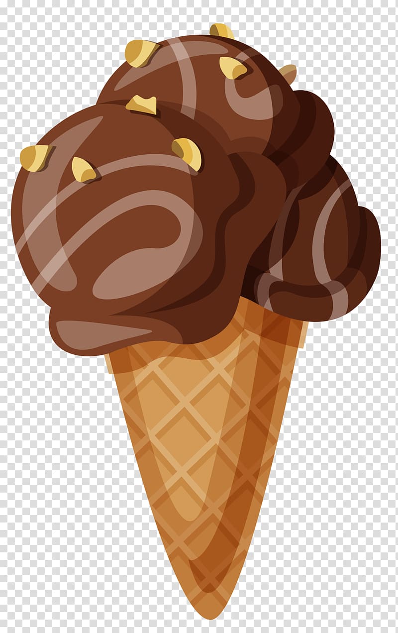 Ice Cream Cones Chocolate ice cream Sundae, cones transparent background PNG clipart Ice Cream Cones Chocolate ice cream Sundae, cones transparent background PNG clipart