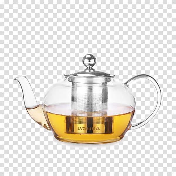 Teapot Glass Teaware, Heating flame grass tea jug transparent background PNG clipart