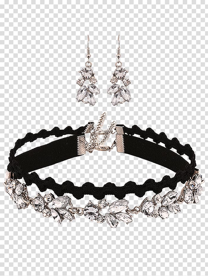 Bracelet Earring Necklace Jewellery Choker, bling earrings men transparent background PNG clipart
