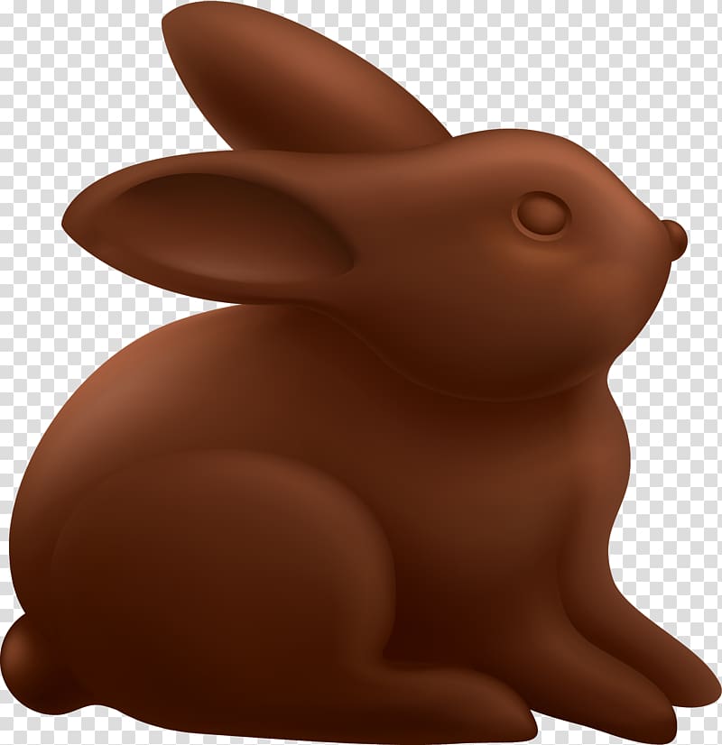 Domestic rabbit Snout, hand painted chocolate rabbit transparent background PNG clipart