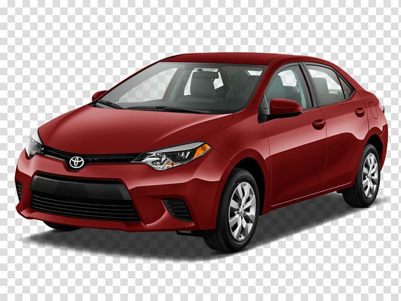 2015 Toyota Corolla Compact car Toyota Camry, red car transparent background PNG clipart