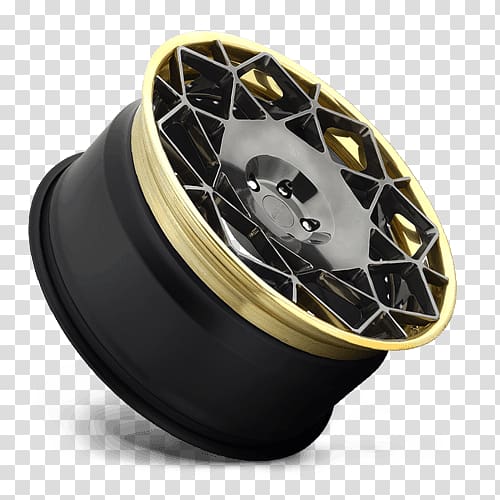 Alloy wheel Spoke Tire Rim, GOLD Lip transparent background PNG clipart