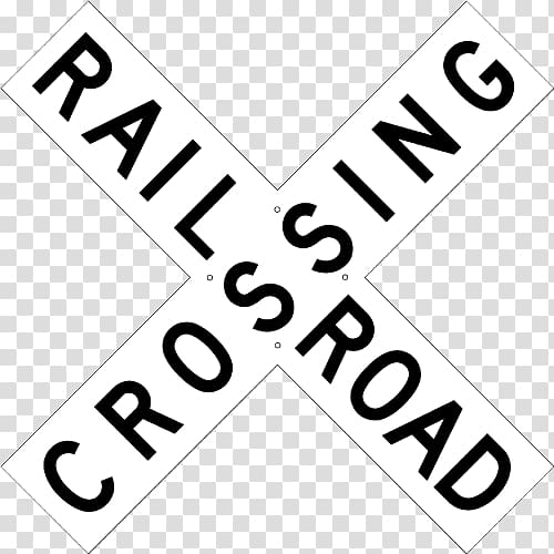 Rail transport Train Track Level crossing Crossbuck, train transparent background PNG clipart