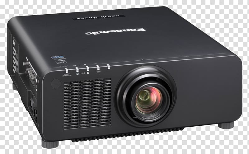 Panasonic Laser projector Digital Light Processing Home cinema, Home Cinema Projector transparent background PNG clipart