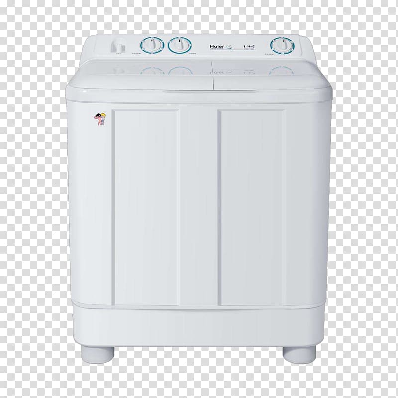 Washing machine Haier Home appliance Laundry, Haier washing machine free to pull the kind of decoration transparent background PNG clipart