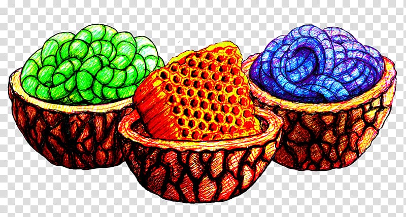 Baking Cup Basket Fruit, drizzle transparent background PNG clipart