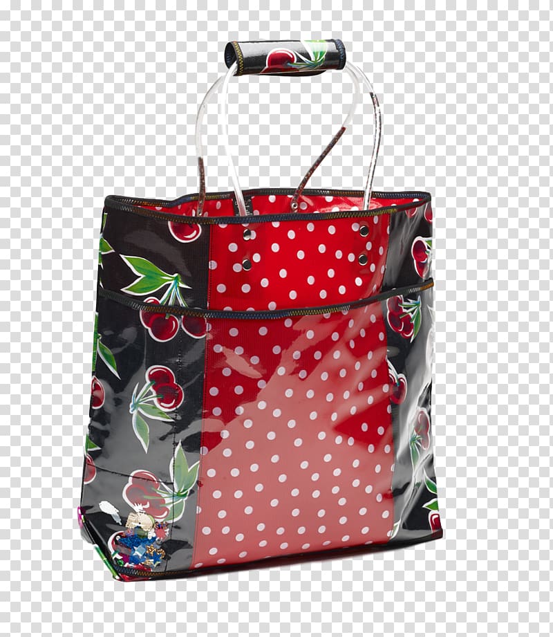 Tote bag Polka dot Shopping Baggage, canvas bag transparent background PNG clipart