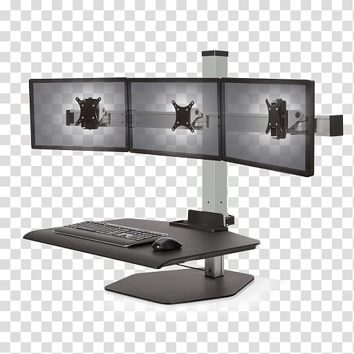 Sit-stand desk Standing desk Workstation Flat Display Mounting Interface, Sitstand Desk transparent background PNG clipart