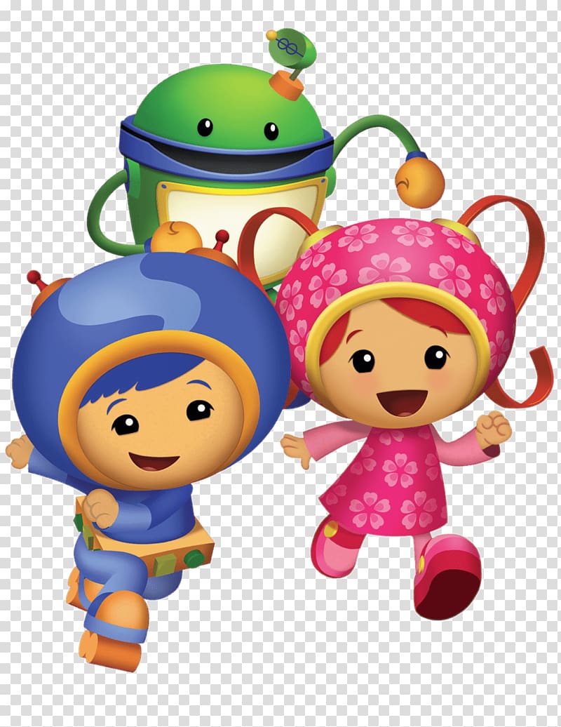 girl and boy in suit and one green robot illustration, Team Umizoomi transparent background PNG clipart