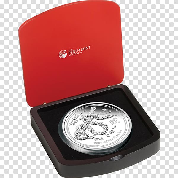 Perth Mint Proof coinage Lunar Series Silver, year of the snake transparent background PNG clipart