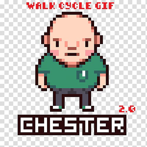 Walk cycle Pixel art Animated film Walking Mother, sprite transparent background PNG clipart