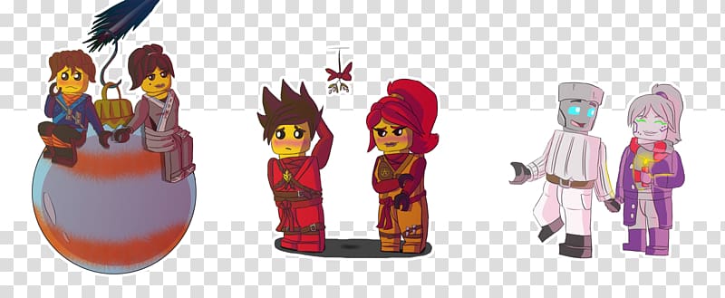 Christmas Day Artist Figurine, Ninjago MOVIE transparent background PNG clipart