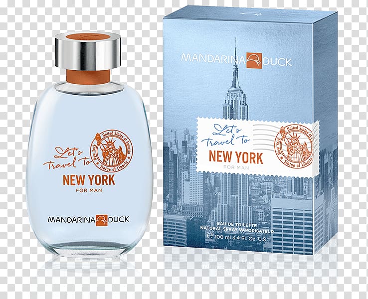 Perfume New York City Mandarina Duck Eau de Cologne Woman, perfume transparent background PNG clipart