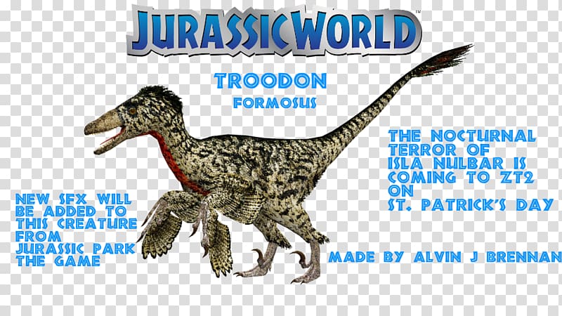 Velociraptor Jurassic Park: The Game Troodon The Lost World: Jurassic Park YouTube, youtube transparent background PNG clipart