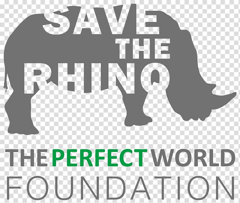 Rhinoceros Save the Rhino Logo The Perfect World Foundation Mammal, rhino transparent background PNG clipart