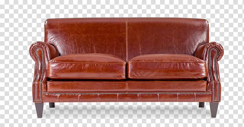 Couch Sofa bed Club chair Leather, Vivaldi transparent background PNG clipart
