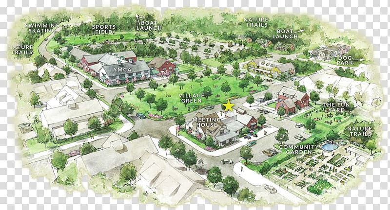 Bird\'s-eye view Suburb Illustrator Architectural rendering Urban design, design transparent background PNG clipart