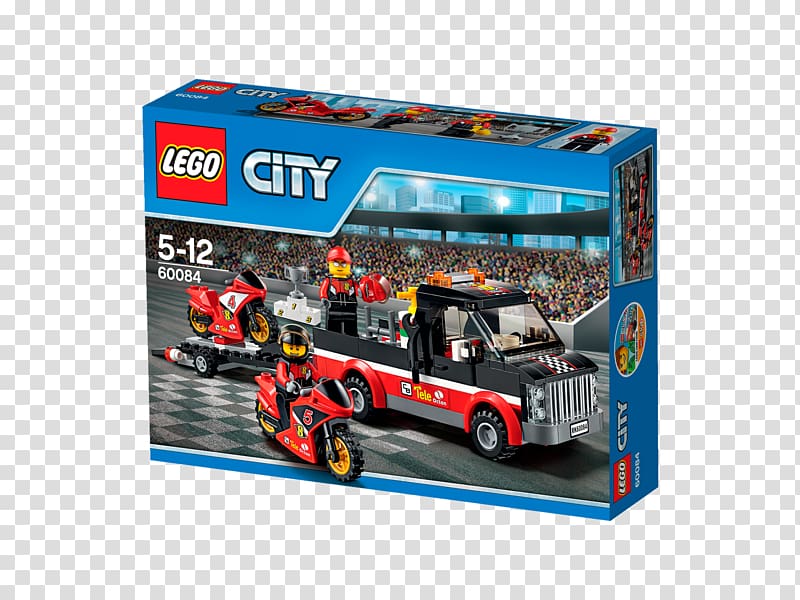 LEGO 60084 City Racing Bike Transporter LEGO Company Corporate Office Car Motorcycle, car transparent background PNG clipart
