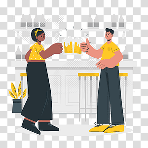 illustration, Beer Celebration, beer, celebration, cheers, drink, people, friends transparent background PNG clipart thumbnail