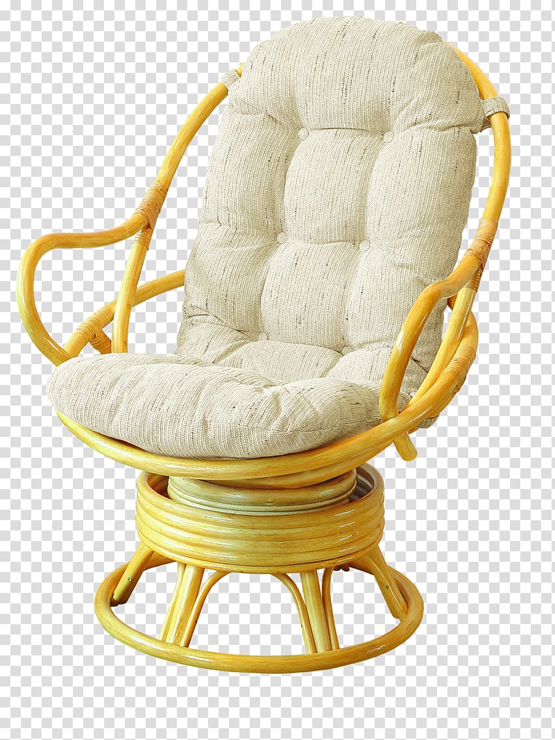 Wing chair Furniture Ratan Rattan, wall interior transparent background PNG clipart