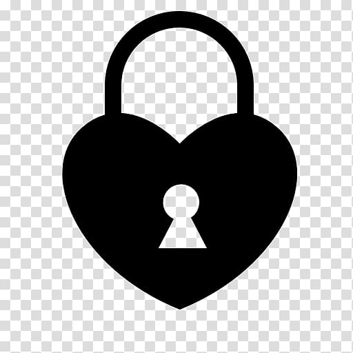 Heart Padlock Love lock, lock transparent background PNG clipart