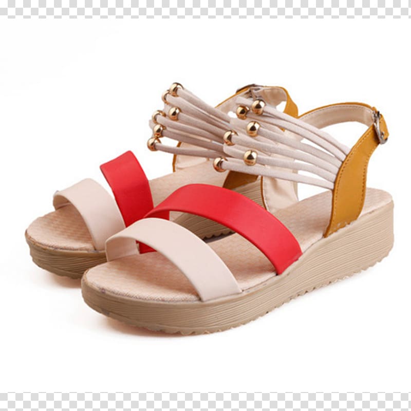 Sandal Flip-flops Fashion Wedge Platform shoe, sandal transparent background PNG clipart