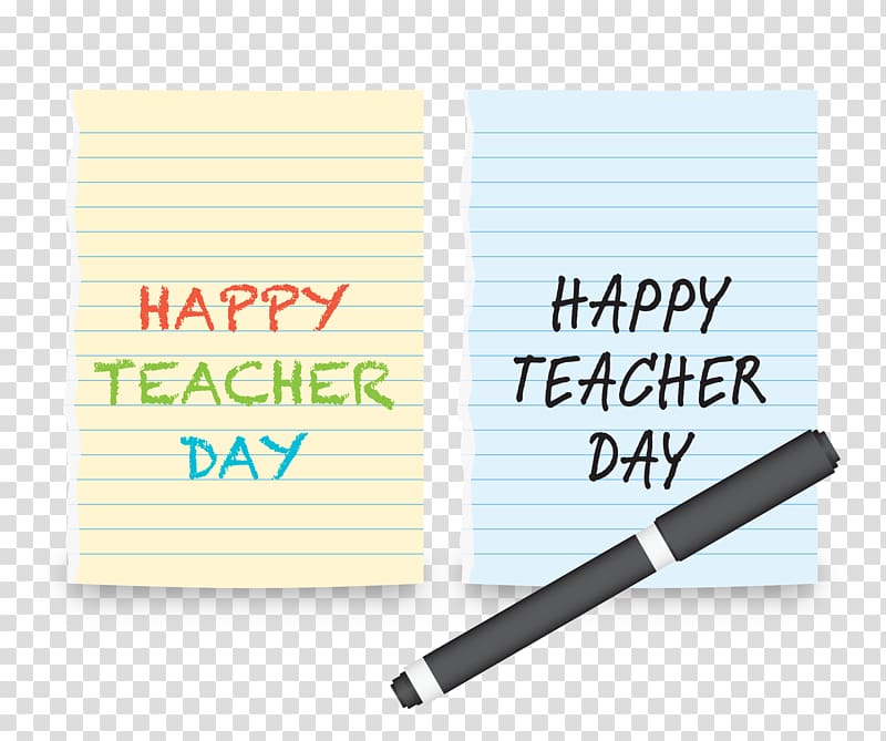 Teachers Day Template, Torn notebook page transparent background PNG clipart