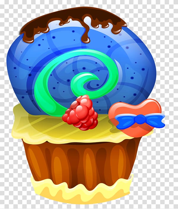 Cupcake Chocolate cake Birthday cake Fruitcake Cream, chocolate cake transparent background PNG clipart