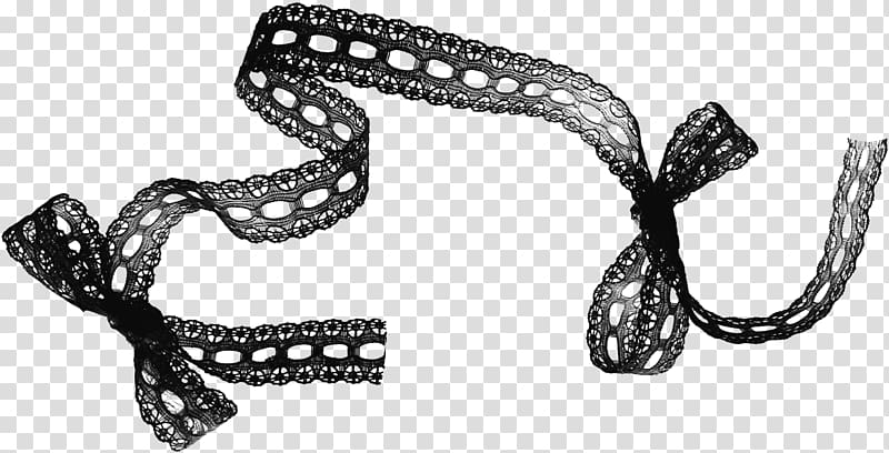 Black ribbon Lace , bowknot transparent background PNG clipart