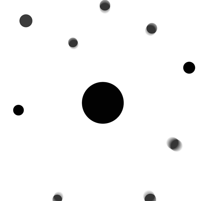 Black and white Monochrome Circle Pattern, dots transparent background PNG clipart