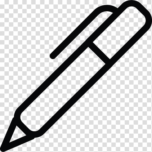Paper Ballpoint pen Pencil Icon, Black automatic pen transparent background PNG clipart