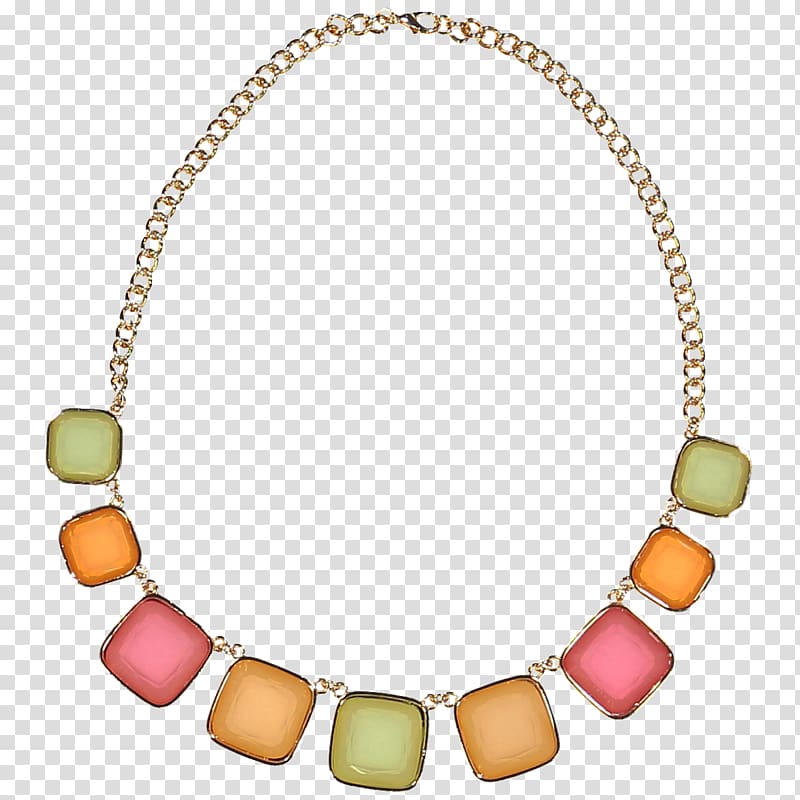 Necklace Jewellery Earring Red Chain, necklace transparent background PNG clipart