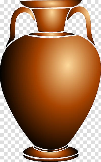 Pottery Ceramic Amphora Open, head vases antiques transparent background PNG clipart