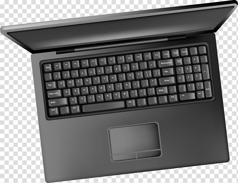 Table Laptop Computer keyboard Office, hand-painted notebook transparent background PNG clipart