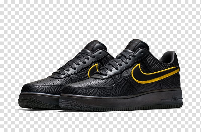 Air Force 1 Los Angeles Lakers Nike Shoe Black mamba, nike air force transparent background PNG clipart