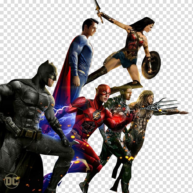 The Flash Aquaman Cyborg Green Lantern Corps Mera, justice league transparent background PNG clipart