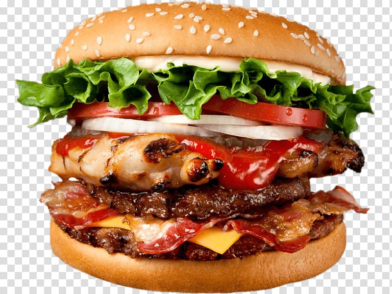 Hamburger Whopper Chicken sandwich Fast food Shawarma, burger king transparent background PNG clipart