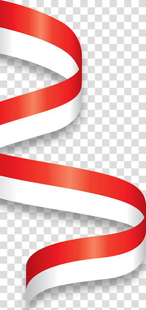 Red and white ribbon illustration, Ribbon White Red , Red White