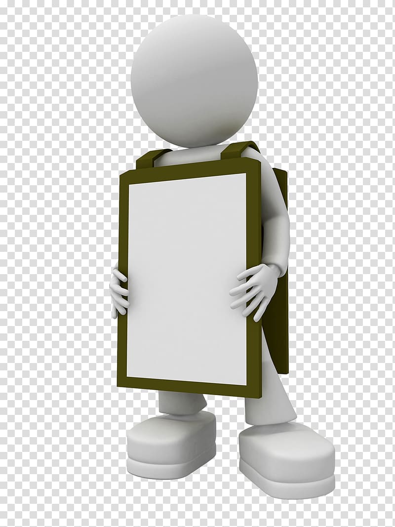 person wearing whiteboard illustration, Three-dimensional space Stereoscopy Drawing, 3d cartoon villain s,Villain holding a drawing board transparent background PNG clipart