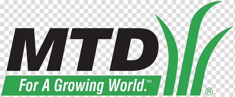 Logo MTD Products Tupelo Brand, the power of the people transparent background PNG clipart